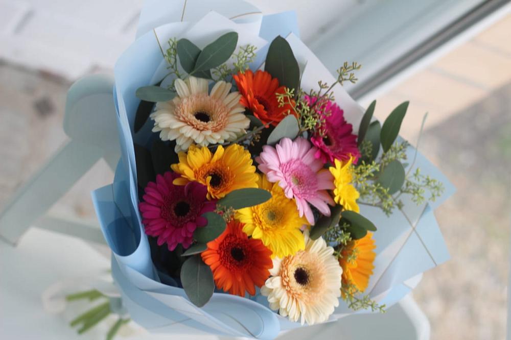 Букет цветов из: Герберы в поселке имени Воровского