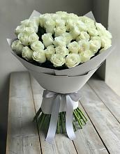 Букет 35 Белых роз в поселке имени Воровского