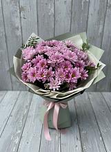 Букет цветов из:  Хризантемы в поселке имени Воровского