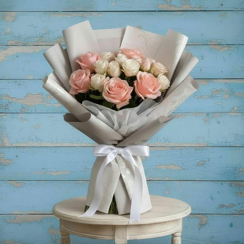 Букет цветов из: Розы в поселке имени Воровского