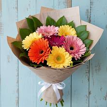 Букет цветов из:  Герберы в поселке имени Воровского