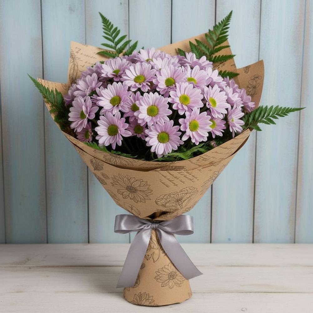 Букет цветов из: Хризантемы в поселке имени Воровского