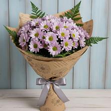 Букет цветов из:  Хризантемы в поселке имени Воровского