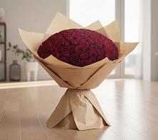 Букет 101 Красная роза в поселке имени Воровского