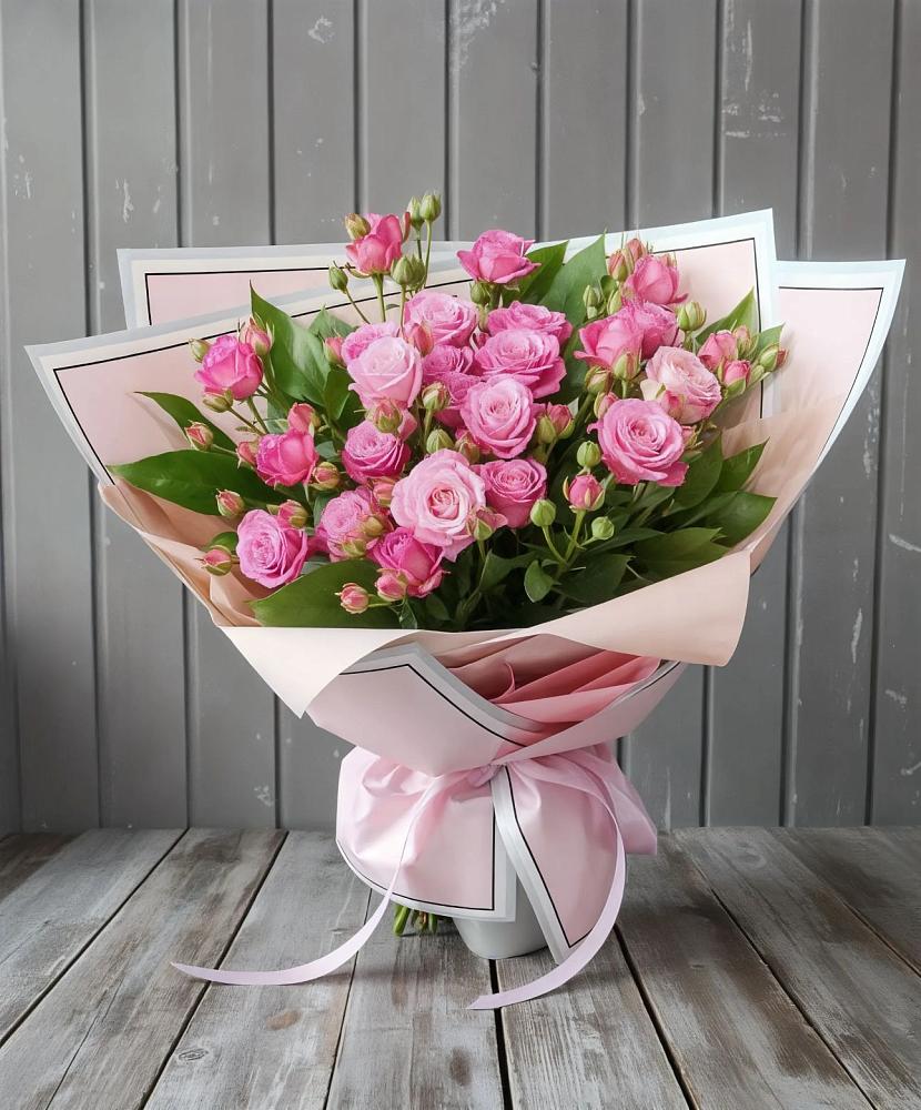 Букет Розовый кустик в поселке имени Воровского