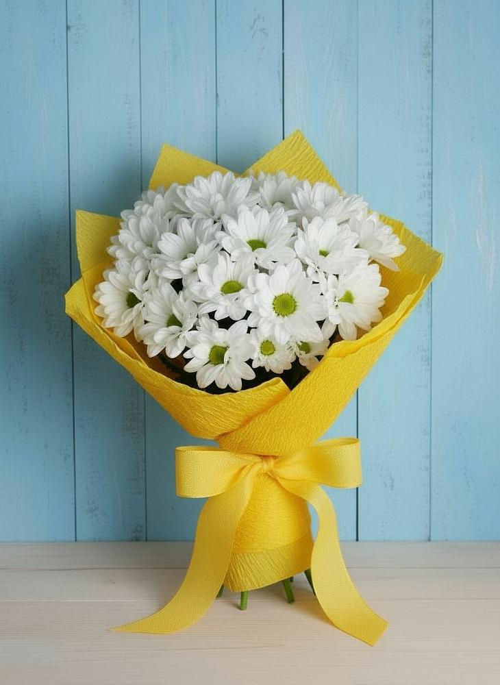 Букет цветов из: Хризантемы в поселке имени Воровского