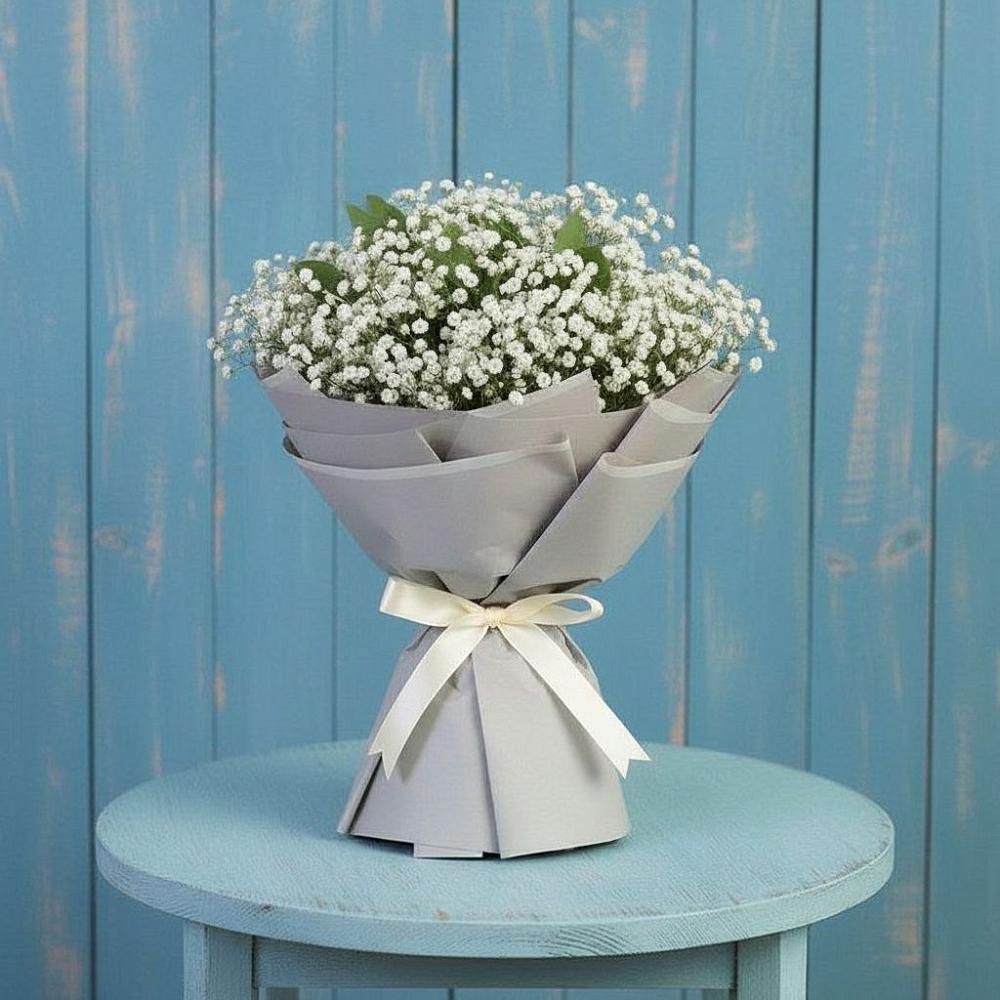 Букет цветов из: Гипсофила в поселке имени Воровского