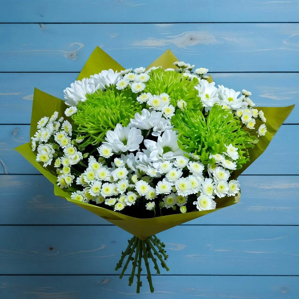 Букет цветов из: Хризантемы в поселке имени Воровского