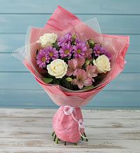 Букет цветов из:  Герберы в поселке имени Воровского
