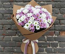 Букет цветов из:  Хризантемы в поселке имени Воровского