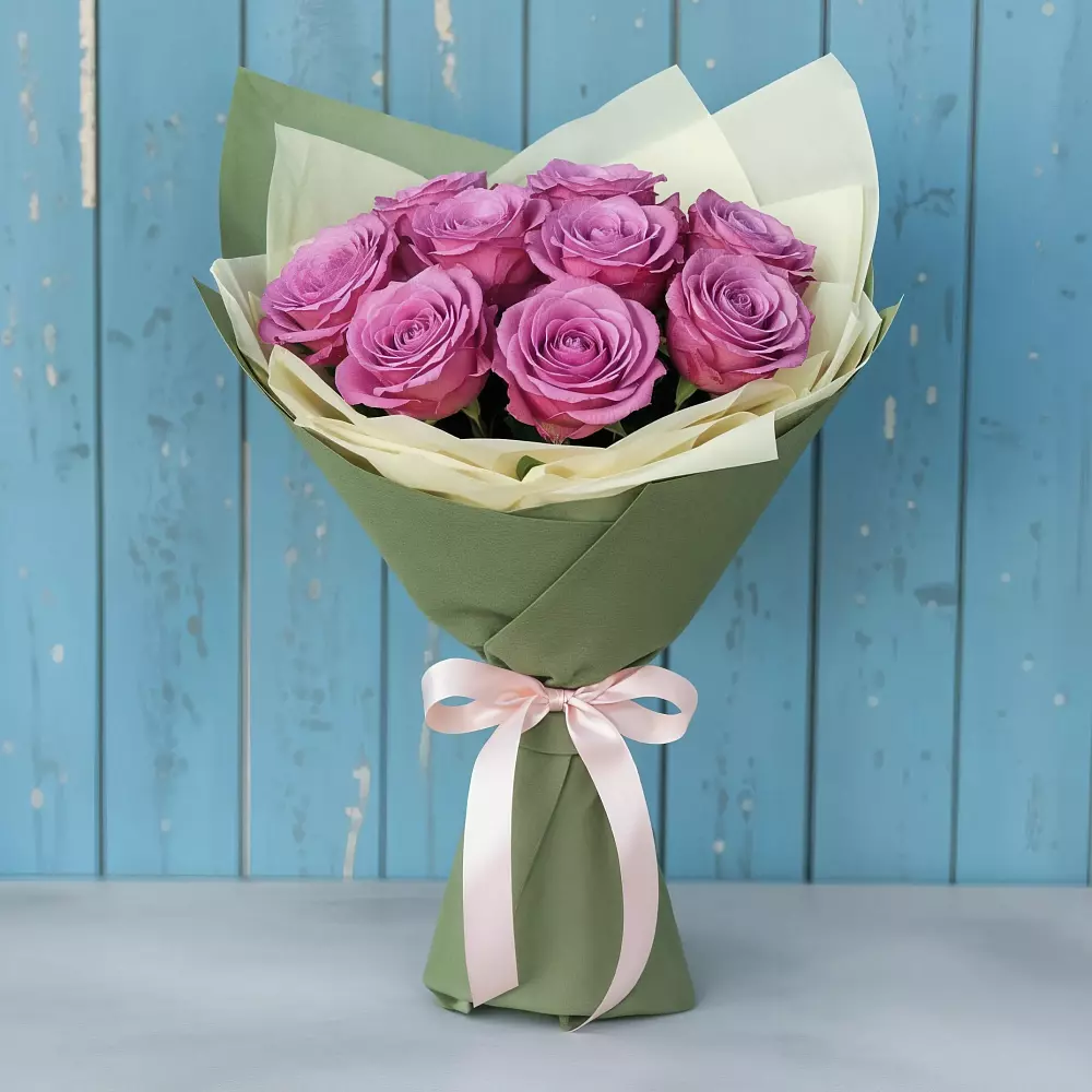 Букет Розы Фёрст Леди в поселке имени Воровского