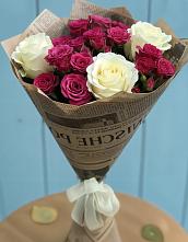 Букет цветов из:  Розы в поселке имени Воровского