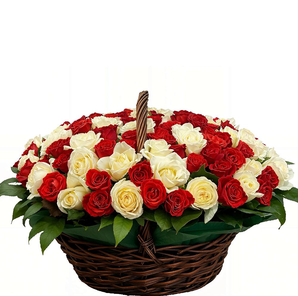 Премиум букет из: Розы в поселке имени Воровского