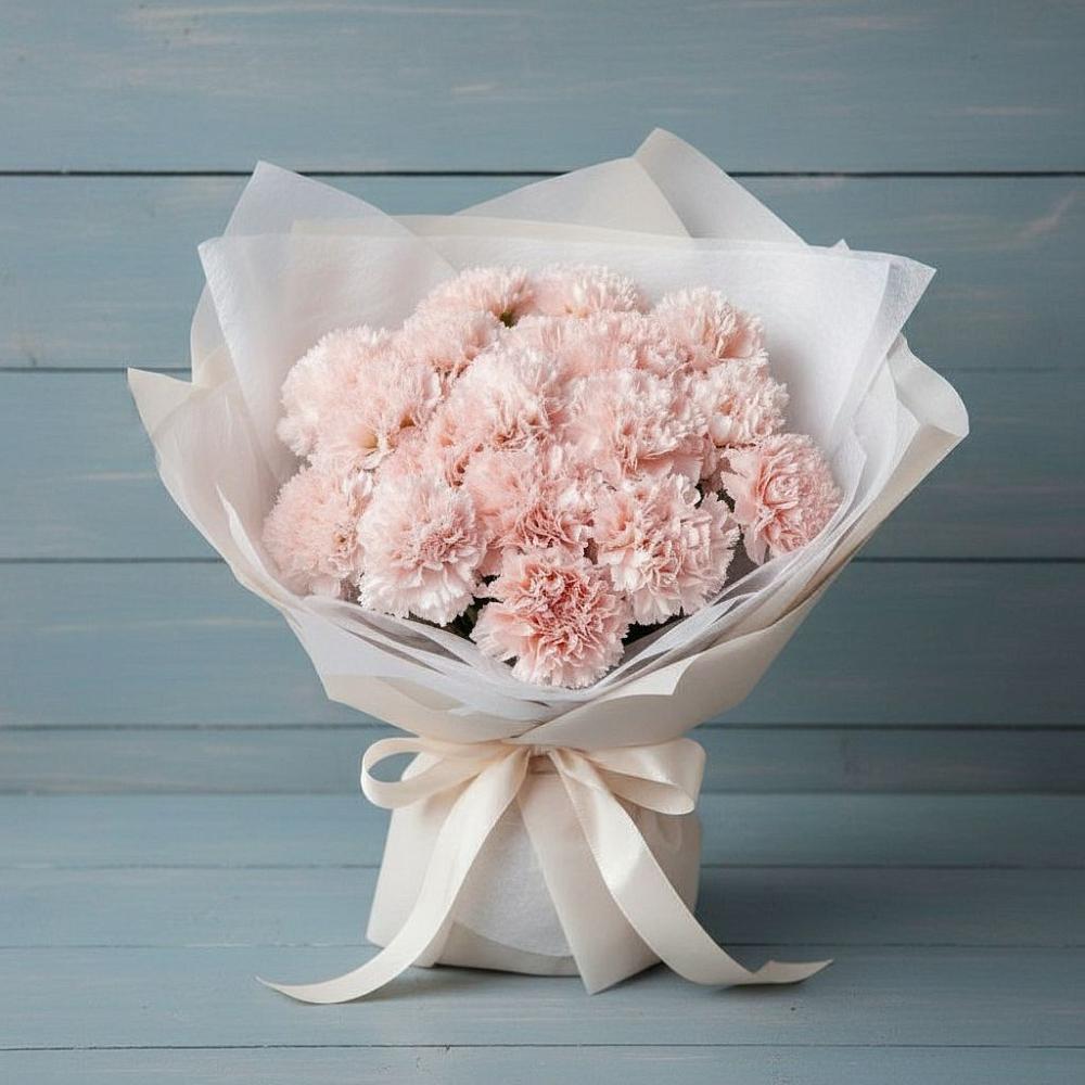 Букет цветов из: Гвоздики в поселке имени Воровского