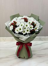 Букет цветов из:  Хризантемы в поселке имени Воровского