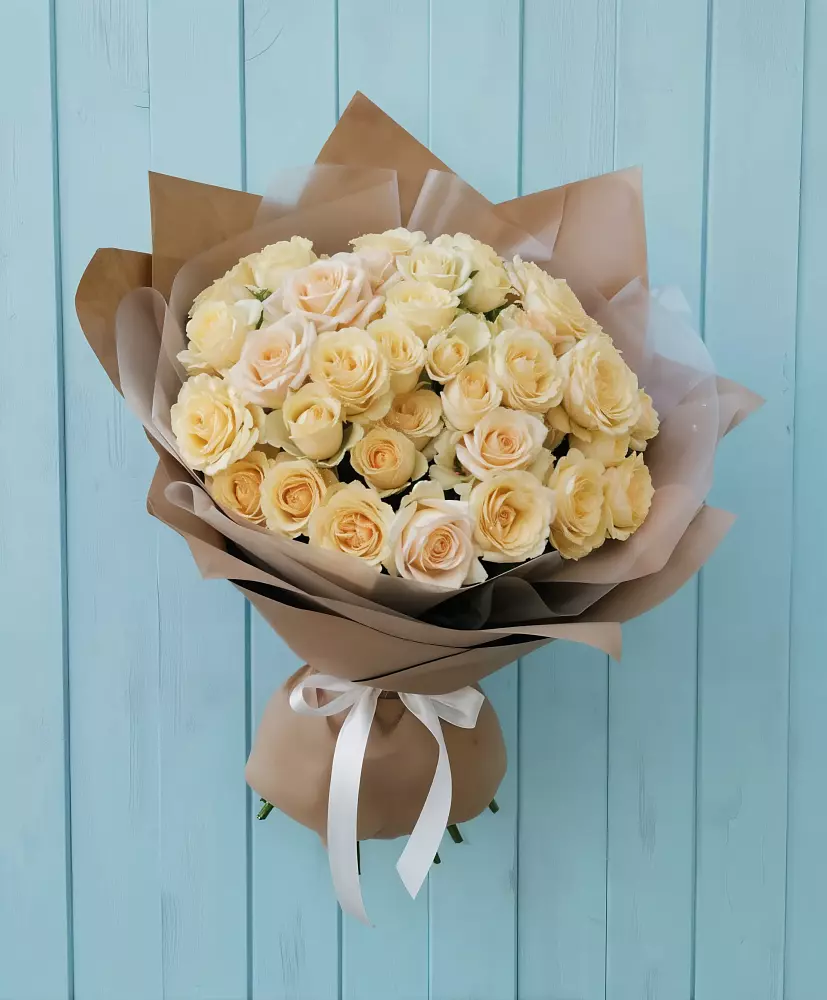 Букет Кремовое облако в поселке имени Воровского