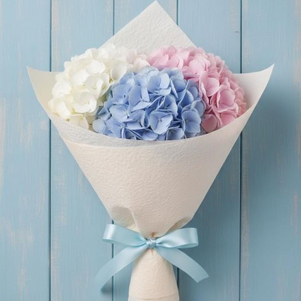 Букет цветов из: Гортензия в поселке имени Воровского